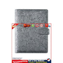 A6 Budget Binder Kit 6-Ring / PU Leather Money Organizer for Cash (Grey) Newly