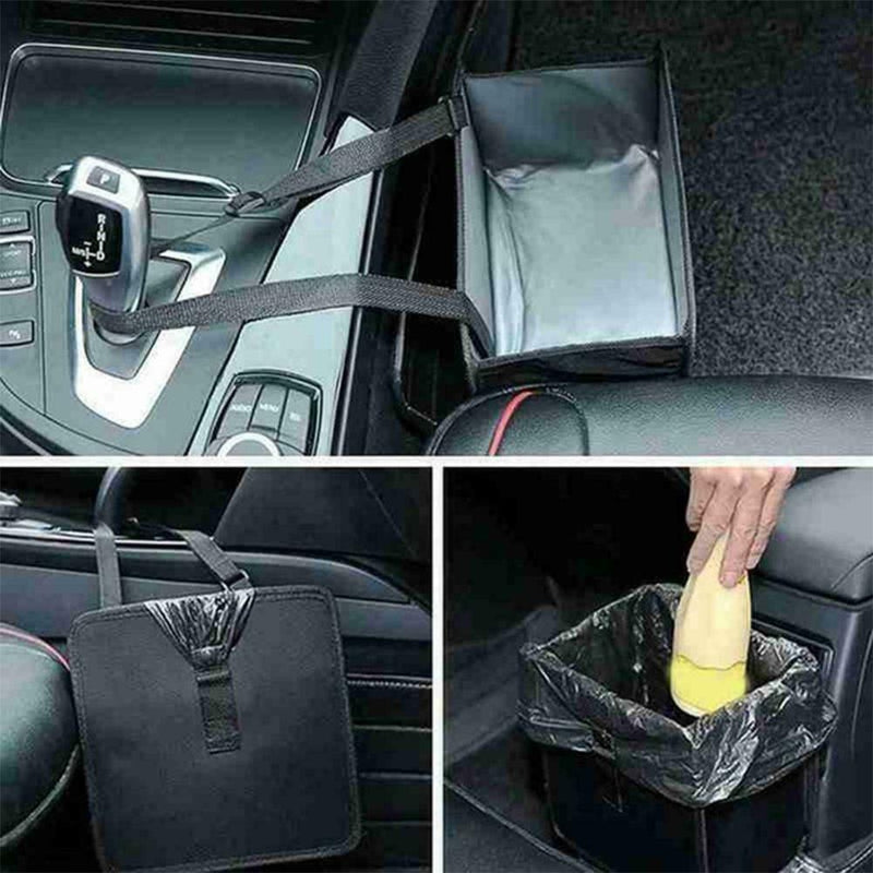 Car Trash CanLeak Waterproof Car Garbage Bag Hanging Trash Auto Bin Y4E0