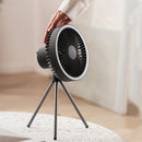 Desk Stand Air Cooling Fan Outdoor Camping Ceiling Fan (Dark Gray 10000mAh)
