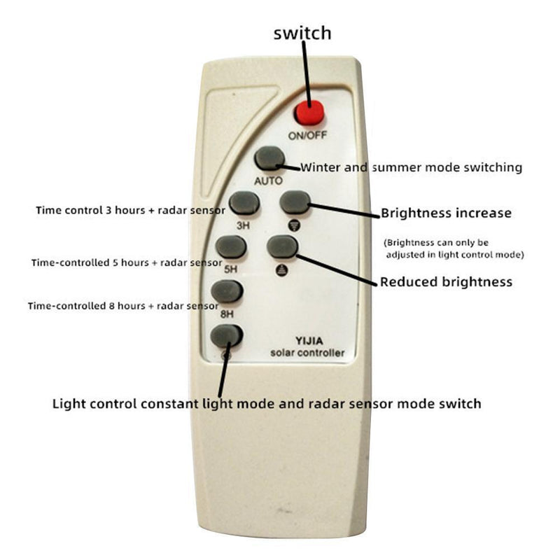 5pcs Solar Garden Lamp Controller Microwave Radar Human Inductio