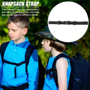 Backpack Shoulder Non-slip Fixed Strap Adjustable Bag Chest Belt (Black) Newly