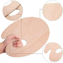 20*30cm Wooden Band With Oval Color Palette Art Painting H2J3 Mixer Tray B5L7