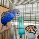 Bird Feeding Food Drinking Dish Stainless Steel Pet Birds Hanging Cage Bowl C