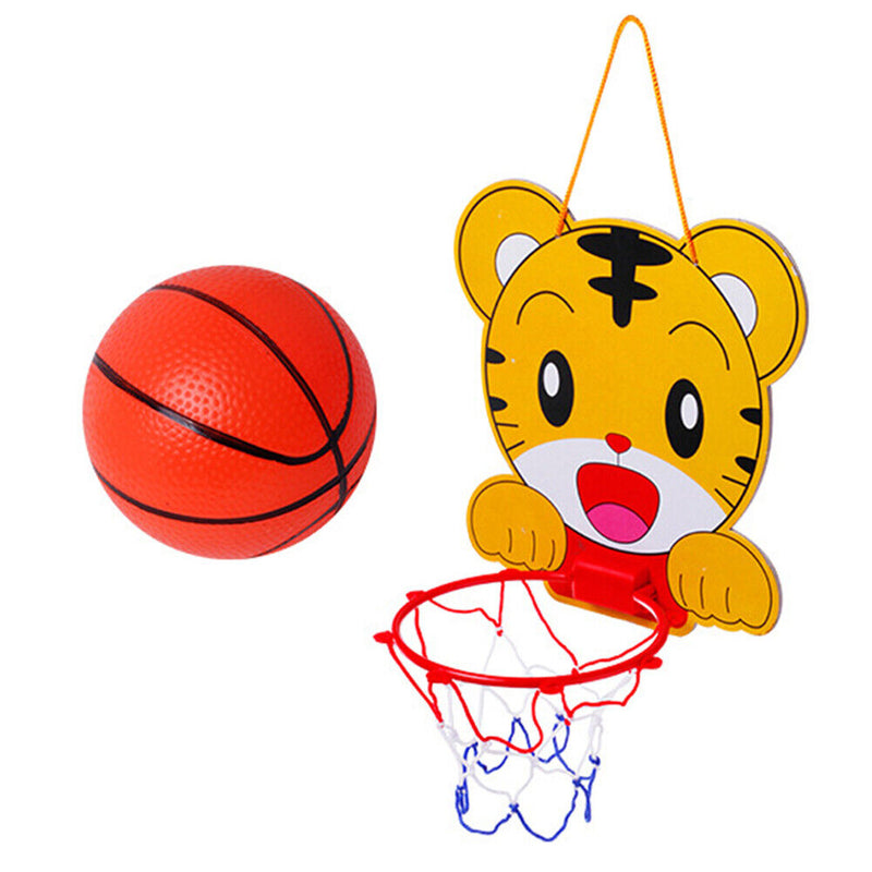 Baby Kids Indoor Fitness Hanging Basketball Hoops Backboard Set Fun Game Toys