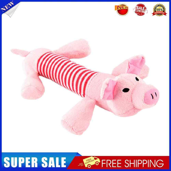 Pet Puppy Chew Squeaker Squeaky Plush Sound Ball For Dog-pig