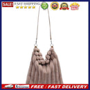 Women Fashion Star Heart Print Handbag Autumn Winter Plush Large Shoulder Bag