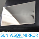 Stainless Steel Cosmetic Mirror Car Sun Visor Makeup Mirror (110x65mm) Newly