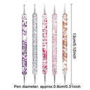 5Pcs Beauty Marbleizing 2 Way DIY Nail Art Painting Manicure Tools Dotting Pen