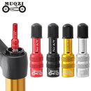 MUQZI Mountain Bike Bicycle Fork Schrader Valve Adapter Converter (Red)