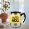 Stainless Steel Self Stirring Mug Auto Electric Coffee Mixing Cup (Yellow)