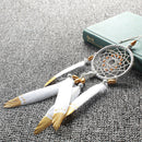 Catch Dream Net DIY Material Hand Painted Feathers Wind Chime Hanging Adornment