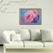 Pink Peony Oil Paint By Numbers DIY Handpainted on Canvas Wall Art Gift Unf