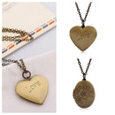 Carving Jewelry Chain Heart Shaped Pendant Necklace Photo Picture Locket