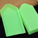 5D Acrylic Embroidery Green Plastic Tray Plate Point Drill Diamond Painting