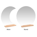 Acrylic Vanity Mirror Irregular Mirror Home Desktop Makeup Decor 2pcs