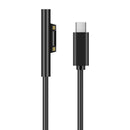 Type-C PD Charging Cable for Microsoft Surface Pro 7 6 5 4 3 (1.5m Black)