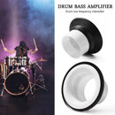 Drum Bottom Microphone Loudspeaker Bass Voice Amplifier Percussion (White) Newly