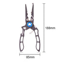 Outdoor Spring Fishing Lure Pliers Tongs Hook Remover Braid Line Cutter Scissors