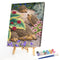 Hedgehog Family Oil Paint By Numbers Kit DIY Drawing for Adults Home Decora
