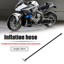 Lock-on Tire Chuck with Hose Car Bike Tire Inflator Hose Adapter (60cm) Newly