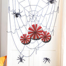 3pcs Halloween Bar Hanging Garland Bunting Round Paper Flower Banner Pull Flag