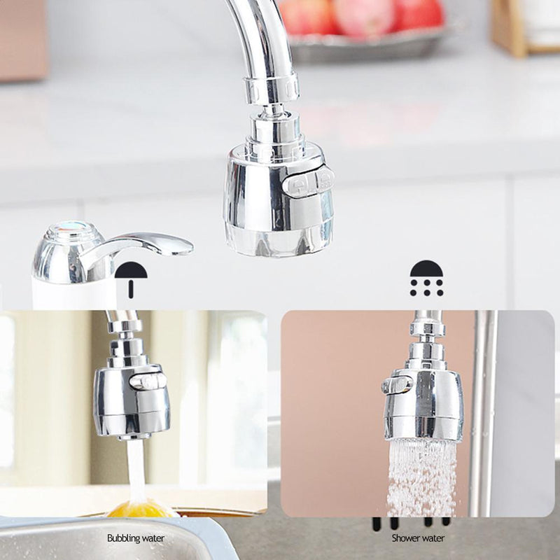 Rotatable Tap Aerator Sink Shower Faucet Bubbler (Short 2-piece Shower) Newly