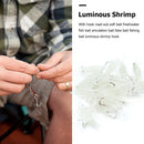 10pcs/Lot Luminous Shrimp Soft Lure with Hooks Artificial Rigs Fishing Tackle