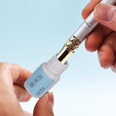 Wet the nib to prevent the ink from sticking, blocking the pen`