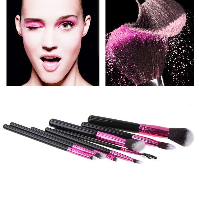 Domybest 8 Makeup Brush Cosmetic Foundation Blending Pencil Brush Set
