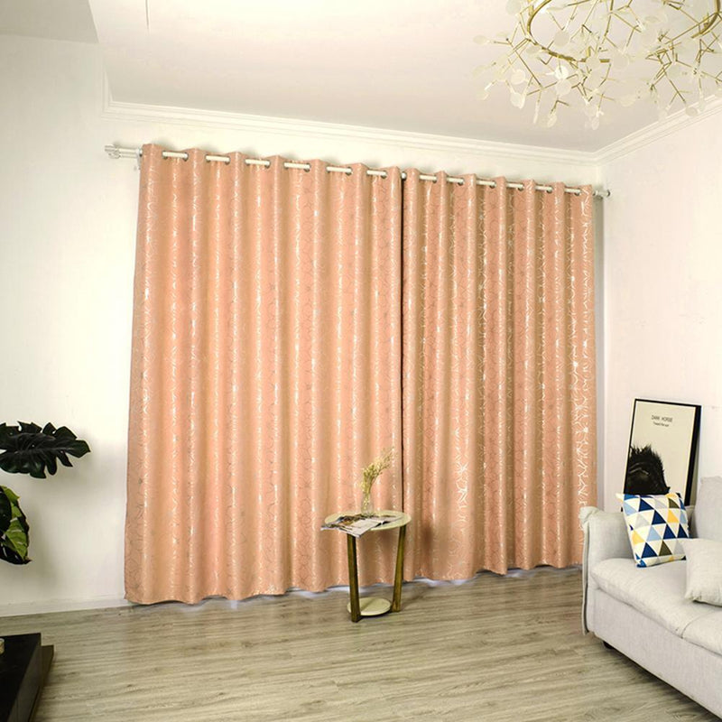 Home Living Room Window Curtains Lily Flower Semi-Blackout Curtain Drapes