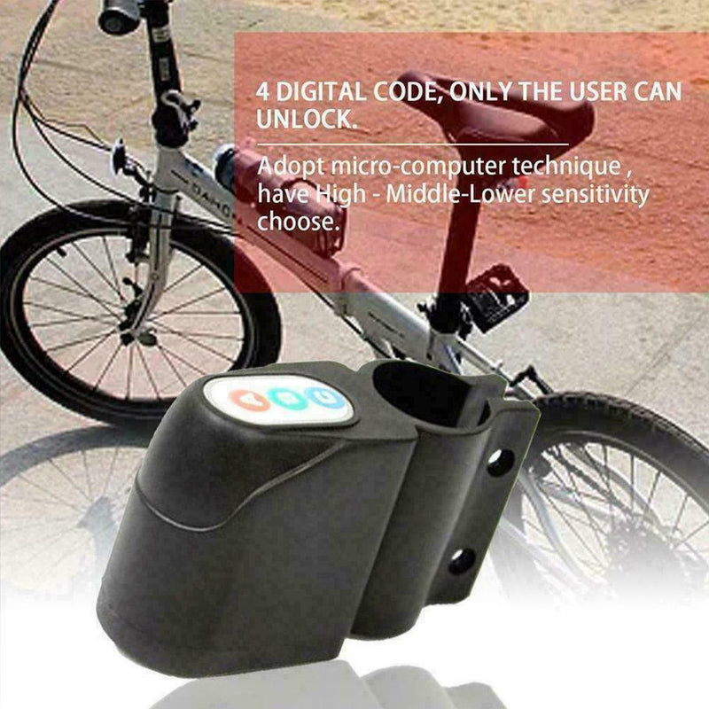 Security Bicycle Motorbike Moped Cycling Bike Alarm Lock Loud Sound Y9J6 J4F3