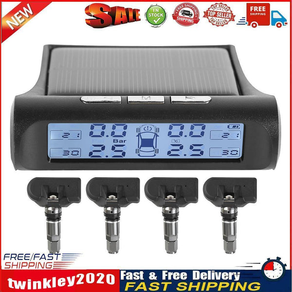 Black White Screen Car TPMS Tire Pressure Monitor System (Internal Sensor) Newly