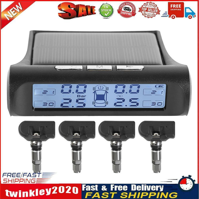 Black White Screen Car TPMS Tire Pressure Monitor System (Internal Sensor) Newly