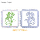 2pcs Square Frame DIY Cutting Dies Stencils Scrapbook Embossing Album Gifts