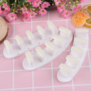 3 in 1 Nail Holder Practice Training Display Stand w/15pcs Nail Tips (White