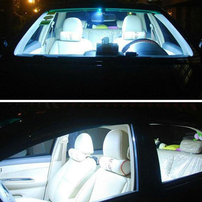 10PCS SMD chip super White Reading Lamp 12v cw led dome Bulb led Car