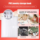 Jewelry Storage Book - Portable Travel Jewelry Earring Organizer Storage Booklet