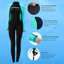 Full Body Wetsuit One-Piece Snorkeling Diving Suit for Women (Black S) Newly