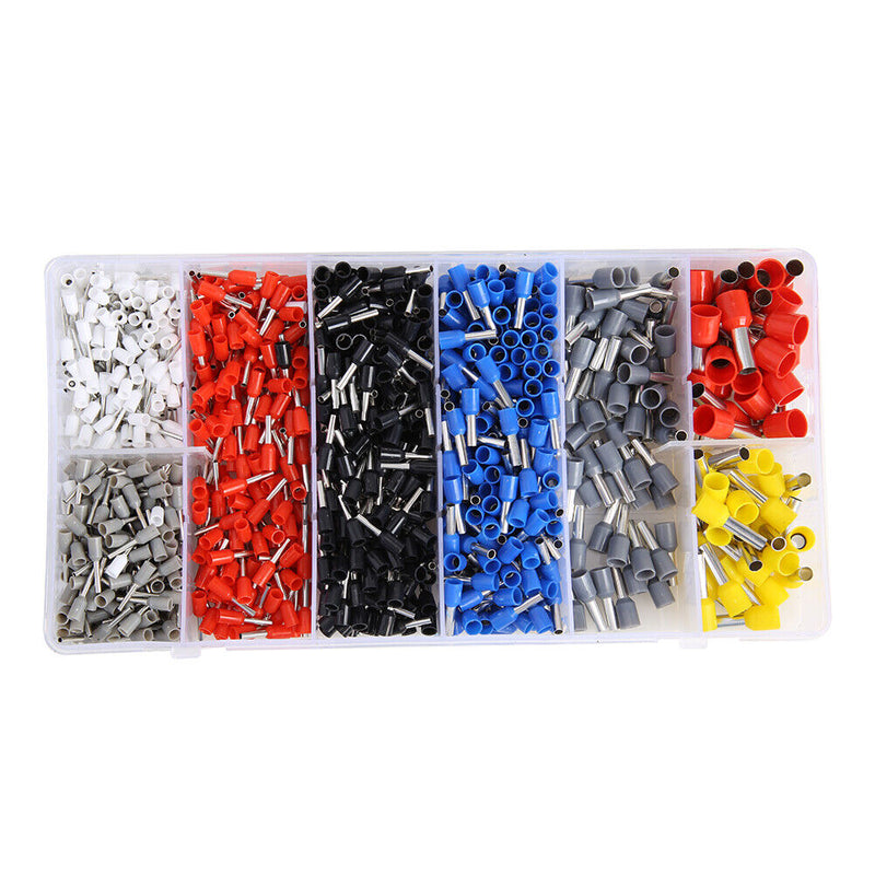 1200pcs Tube Insulating Insulated Terminal Cable Wire Connector Insulating