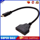1080P HDMI-compatible Port Male to 2 Female 1 In2 Out Splitter Cable Adapte