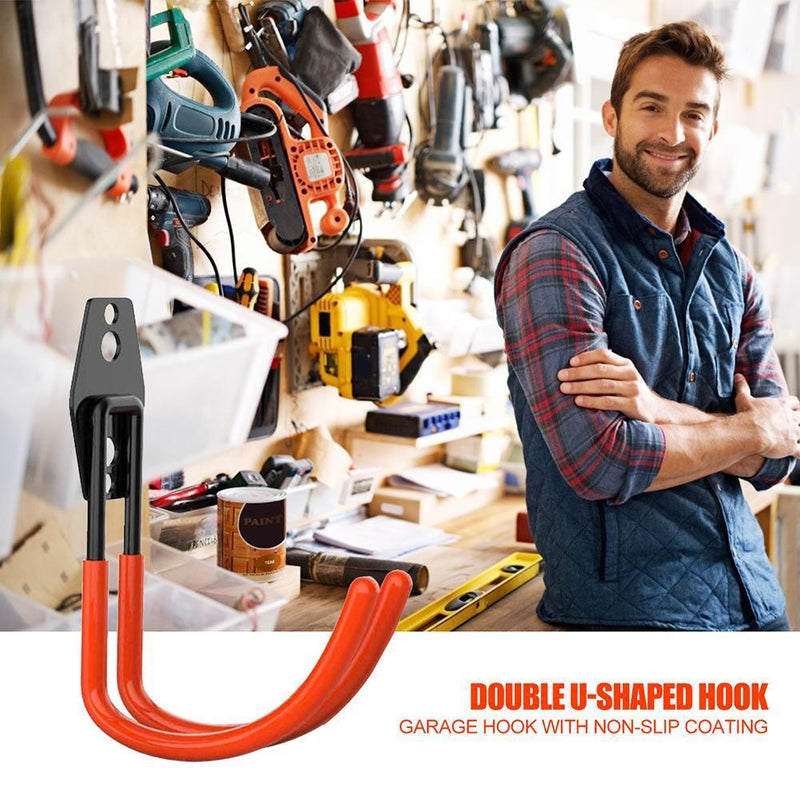 Portable Double Hooks Wall Hanging Screw Installation Hook Bathroom Accessori