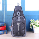 Chest Bag Outdoor Sport Travel Shoulder Sling Backpack Pouch(Black)