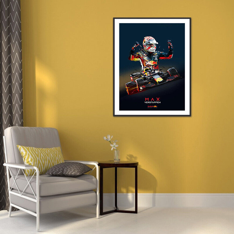 5D DIY Diamond Painting Kits Racer Full Round Drill Wall Decor Art Crafts