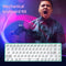 Hot Swap Keyboard Kit Bluetooth-compatible with 72pcs Red Shafts (Green)