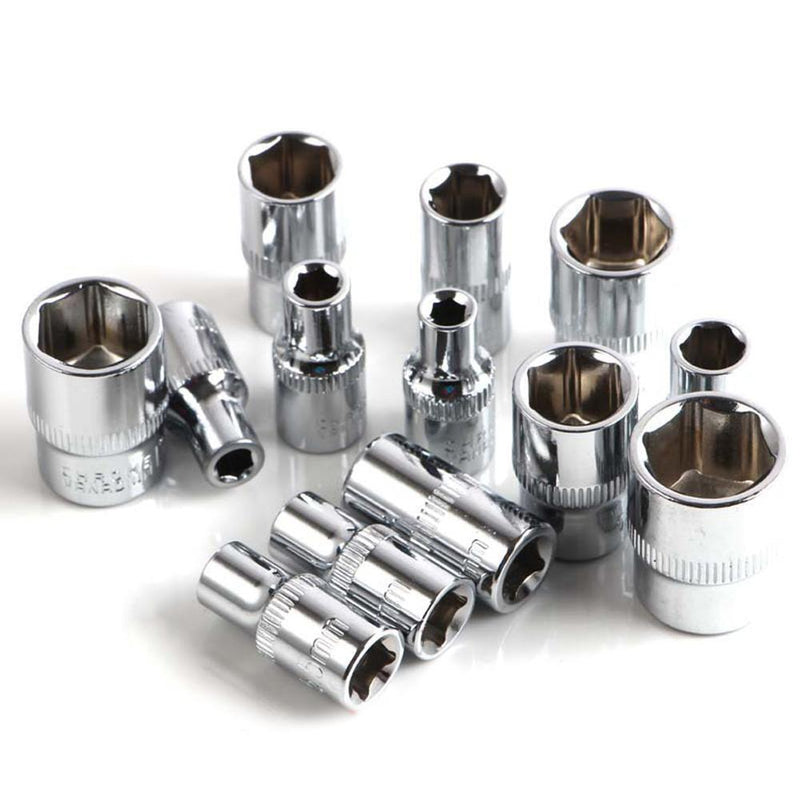 46pcs/set Chromium Vanadium Steel Combination Repair Wrench Socket Spanner