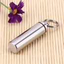 Survival Waterproof Pills Box Container Aluminum Medicine Bottle Keychain