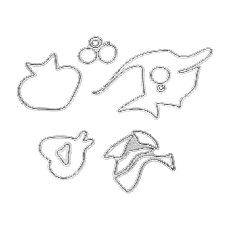 snowvirtuos 7pcs fish DIY embossing metal cutting tools stencils for scrapboo