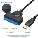 High Speed Hard Disk Driver Adapter Cable 22 Pin Converter USB 3.0 To SATA