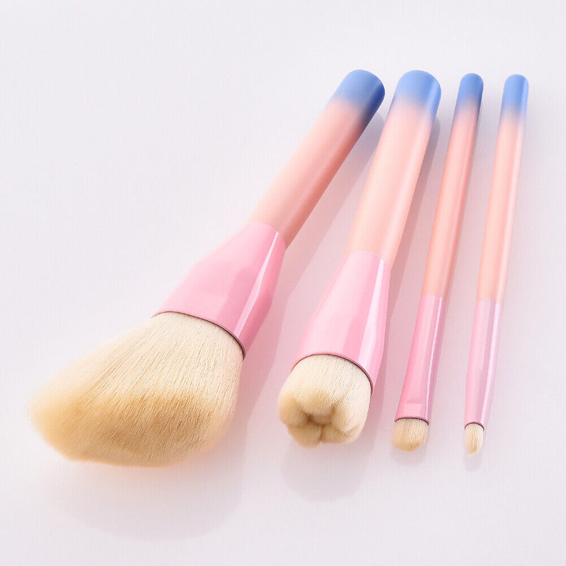 4pcs Gradient Color Cosmetic Powder Foundation Eyeshadow Makeup Brushes Set