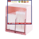 Cotton Swabs Q-tips Holder Dispenser Container Box with 2 Compartments Organi